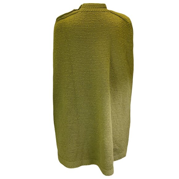 Marc Jacobs Olive Green Wool and Cashmere Knit Poncho / Cape - Picture 3 of 4